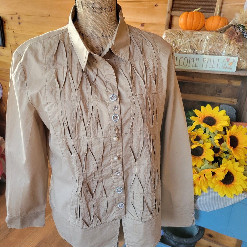 City Girl Nancy Bolen shirt sz Med